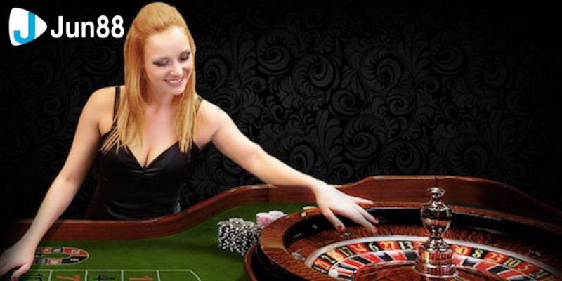 Bàn chơi roulette trực tuyến tại FB Live Casino với giao diện HD sắc nét.