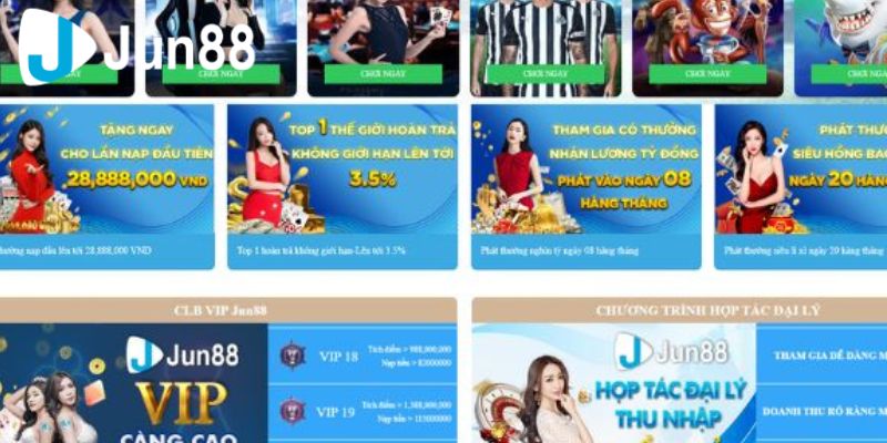 Những môn thể thao phổ biến tại sảnh thể thao Jun88